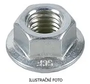 Přímo Od Výrobce Matice s ozubeným límcem FASTEK M8 DIN bílý zinek 6L08-2