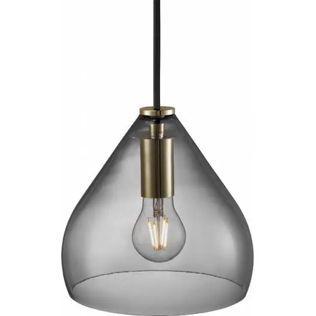 NL 46073047 NORDLUX 46073047 Sence 16 - Moderní skleněné závěsné svítidlo Ø16,5cm, kouřová Nordlux Vrácení Zdarma