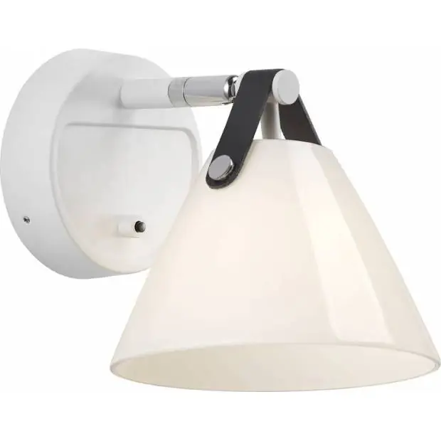 Výhodná Nabídka NL 46241001 NORDLUX 46241001 Strap - Skleněná designová lampička 17cm, bílá Nordlux