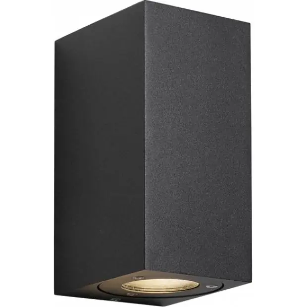 Nejlepší Cena NL 77531003 NORDLUX 77531003 Canto Maxi Kubi - Venkovní nástěnné hranaté svítidlo 17cm, černá Nordlux