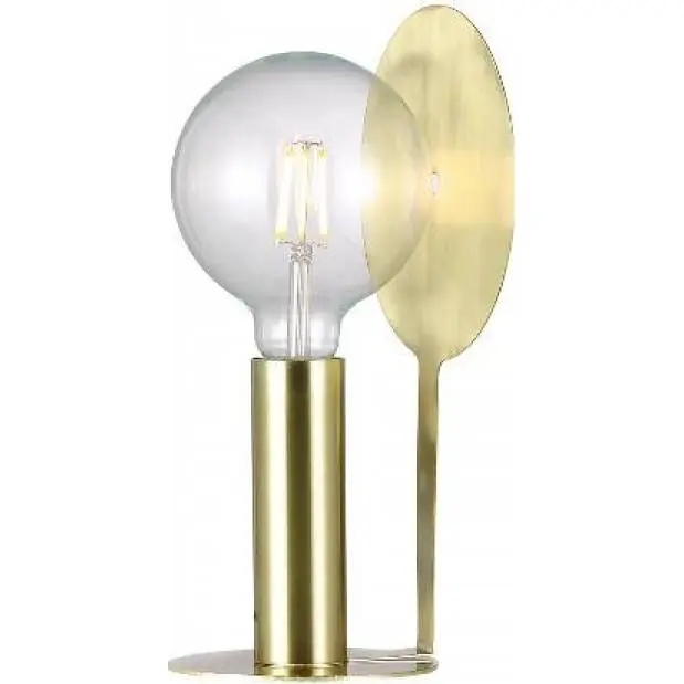 NL 46625025 NORDLUX 46625025 Dean Disc - Nadčasová stolní lampa 32cm, mosaz Nordlux Speciální Cena