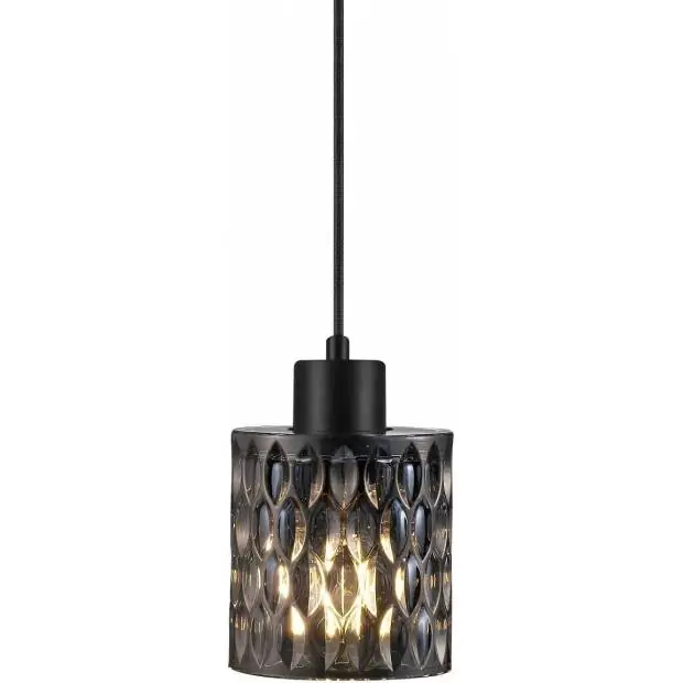 Nakupujte Hned NL 46483047 NORDLUX 46483047 Hollywood - Závěsné křišťálové svítidlo Ø10,8cm, kouřová Nordlux