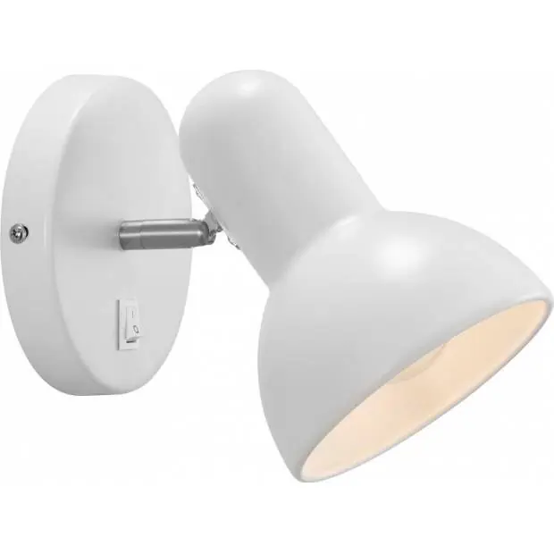 Objednat Nyní NL 47141001 NORDLUX 47141001 Texas - Nástěnné kovové svítidlo Ø12,5cm, bílá Nordlux