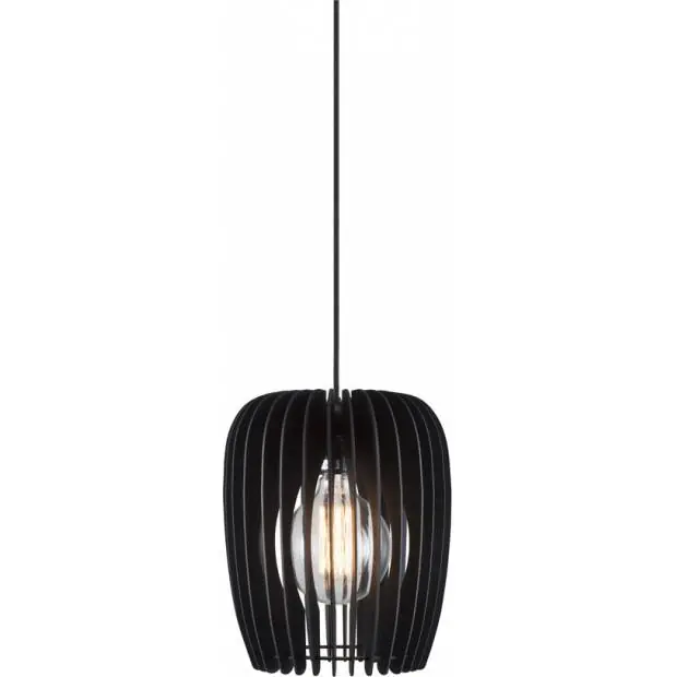 Značkový NL 46423003 NORDLUX 46423003 Tribeca 24 - Přírodní závěsné svítidlo Ø24cm, černá Nordlux