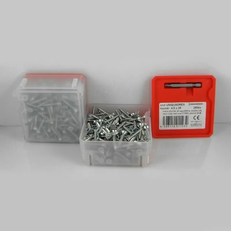 Speciální Cena EASY DRIVE DESKOVRUT 4,0X25MM UQ ZNB Q BOX 260KS AQ187