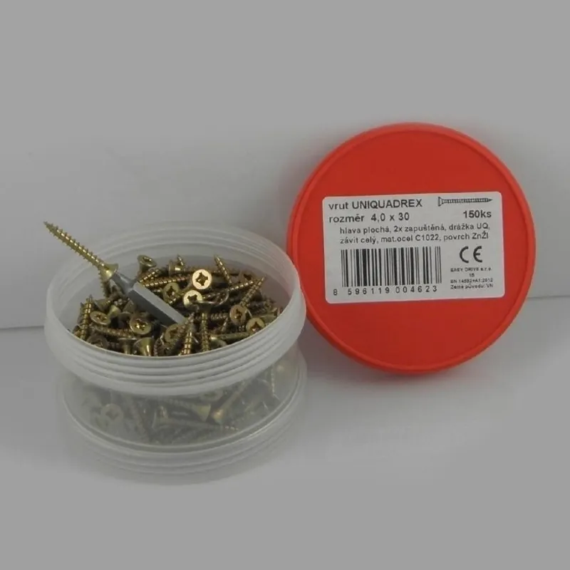 EASY DRIVE DESKOVRUT 4,0X30MM UQ ZNŽL EŠUS PO 150KS Vrácení Zdarma