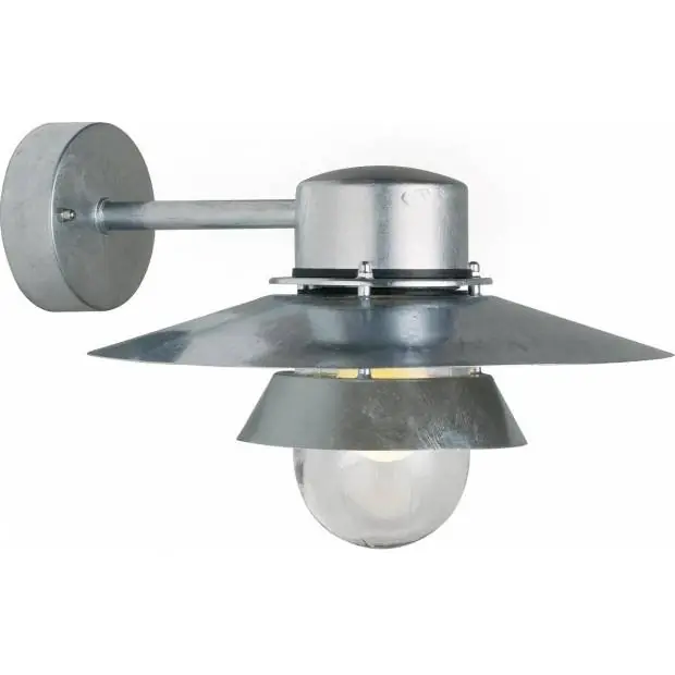 Autentický NL 24111031 NORDLUX 24111031 Virum - Nástěnné venkovní svítidlo 22cm, galvanizace Nordlux