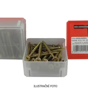 Deskovrut EASY DRIVE 4,0x80 UQ 2/3 ZnŽL Q box 55ks AQ110 Expresní Doručení