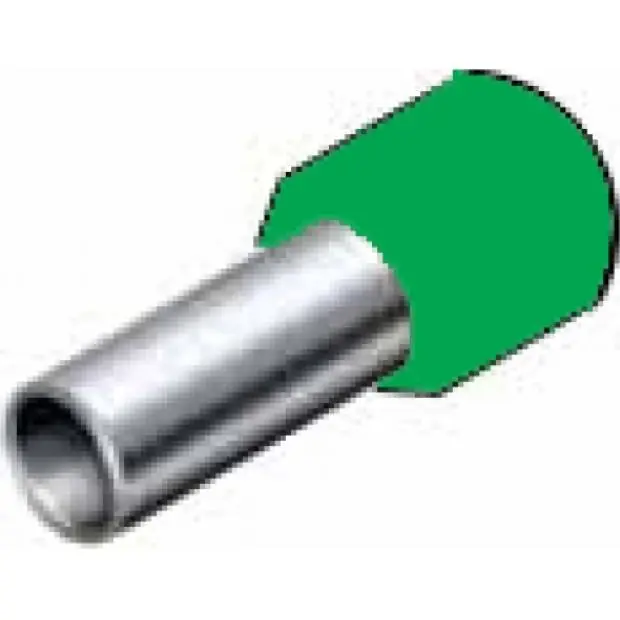 Vysoce Kvalitní DI 16-12 zelená Dutinka izolovaná o průřezu 16mm2 / 12mm