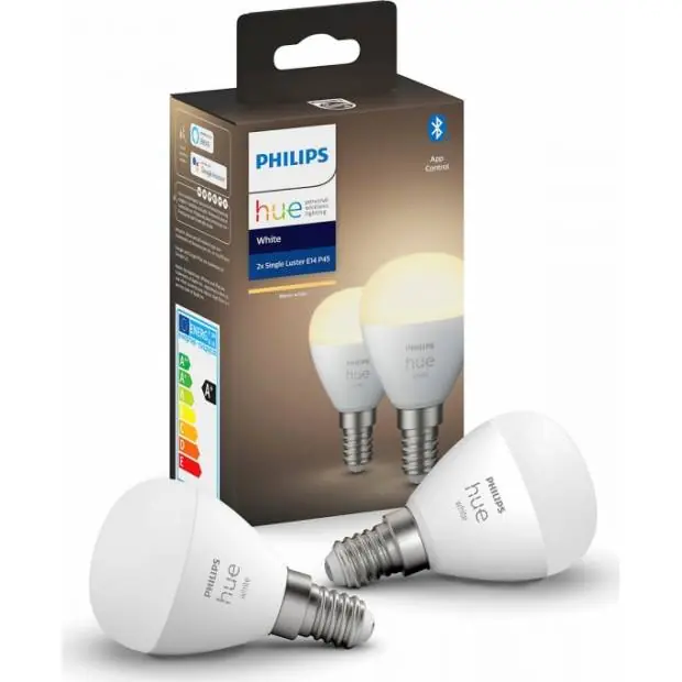 8719514266902 Hue Bluetooth 2x žárovka P45 LED E14 5,7W 470lm 2700K Massive Pouze Dnes