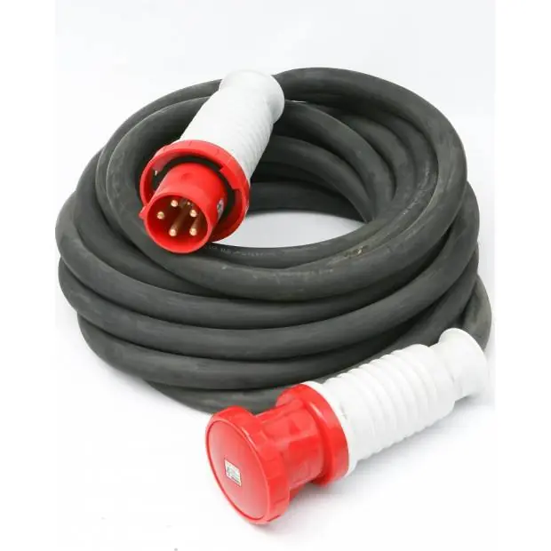 Gumový prodlužovací kabel CGSG 5x6 25m 32A 400V 5pólový Pouze Dnes