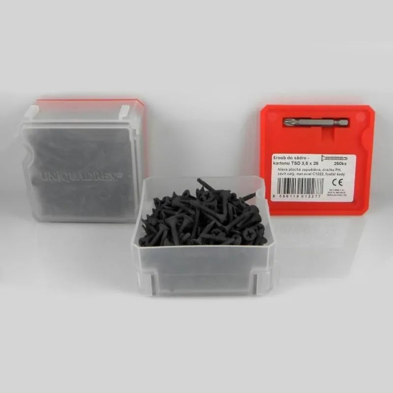 EASY DRIVE ŠROUB SÁDR. TSD 3,5X25MM Q BOX PO 250KS EEQ030 Akce