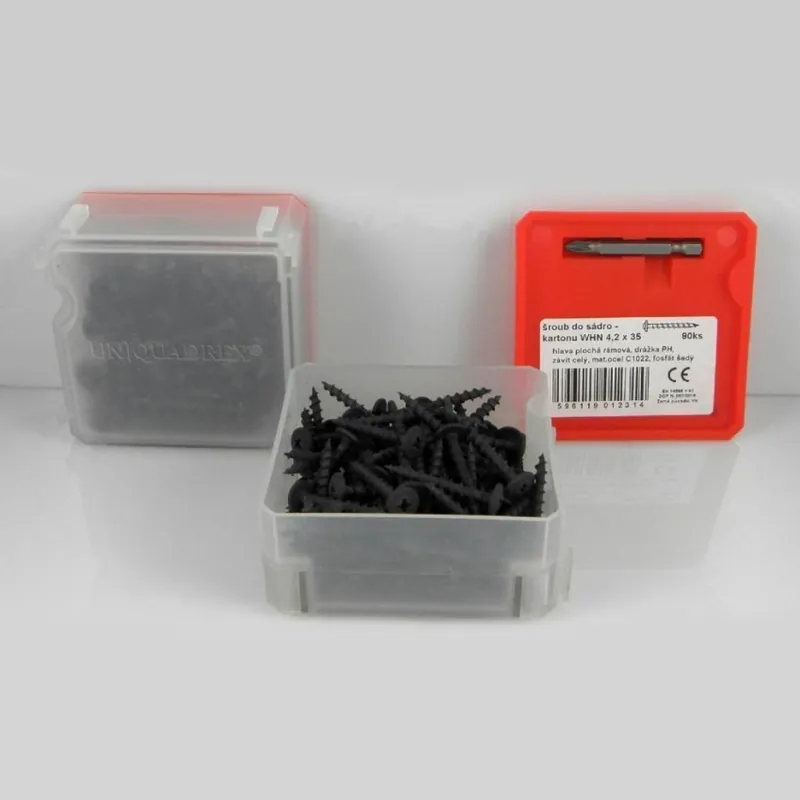 Aktuální EASY DRIVE ŠROUB SÁDR. WHN 4,2X35MM Q BOX PO 90KS EQ040