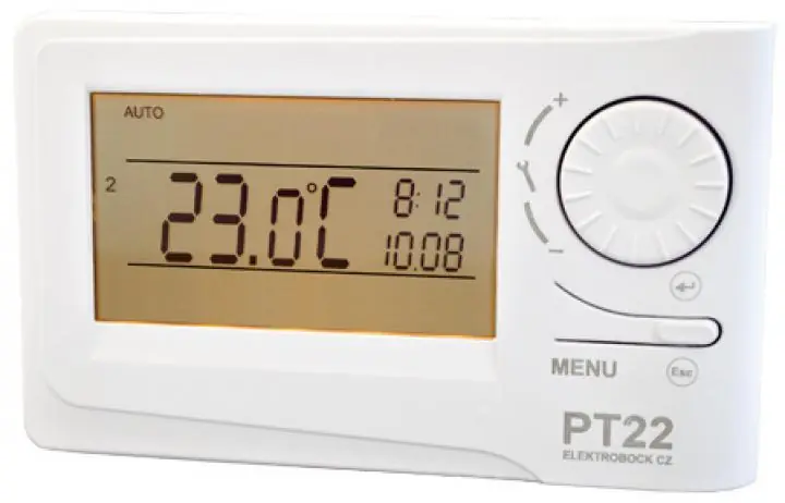 Nakupujte Hned Prostorový termostat programovatelný ELEKTROBOCK PT22 5A 250V AC