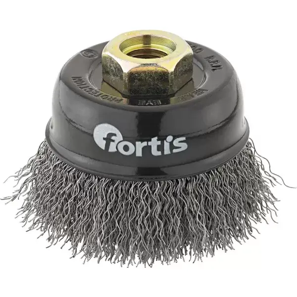 Cenově Výhodný Kartáč hrncový ocel drát 80 mm zvlněný FORTIS