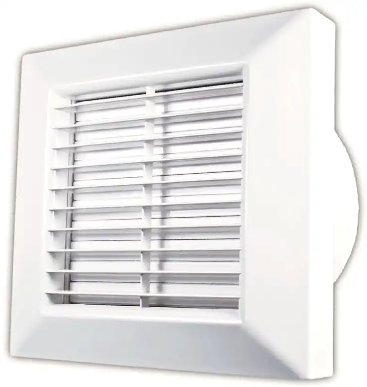 Ventilátor axiální s automatickou žaluzií KLIMATOM PRIMO base 100 AT čas.spínač 13W 230V 100mm IPx4 12956 Originální