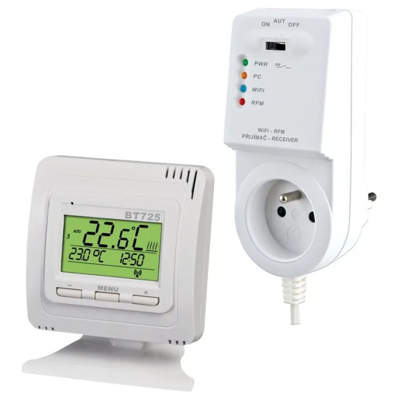 Doprava Zdarma Bezdrátový termostat ELEKTROBOCK BT725 s WiFi modulem