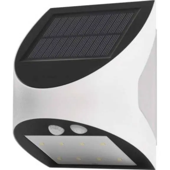 Přímo Od Výrobce ZG172S Solární LED svítidlo LUMI s pohybovým čidlem, bílé, neutrální bílá EMOS