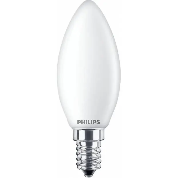 Svíčka matná E14 40W LED příkon 4.3W barva žárovkové světlo Top Prodej
