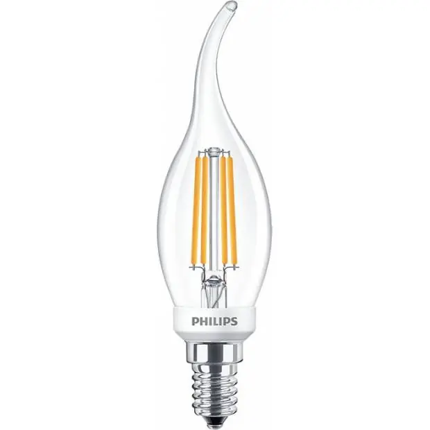 Tovární Cena FILAMENT Classic LEDcandle D 5-40W E14 827 BA35 CL