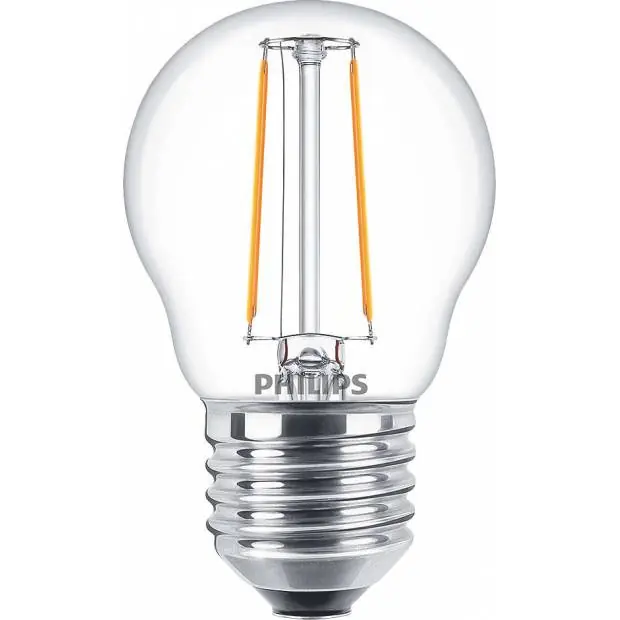 Nejlepší Volba Žárovka LED E27 4.3W 40W 2700°K malá baňka průměr 45mm čiré sklo
