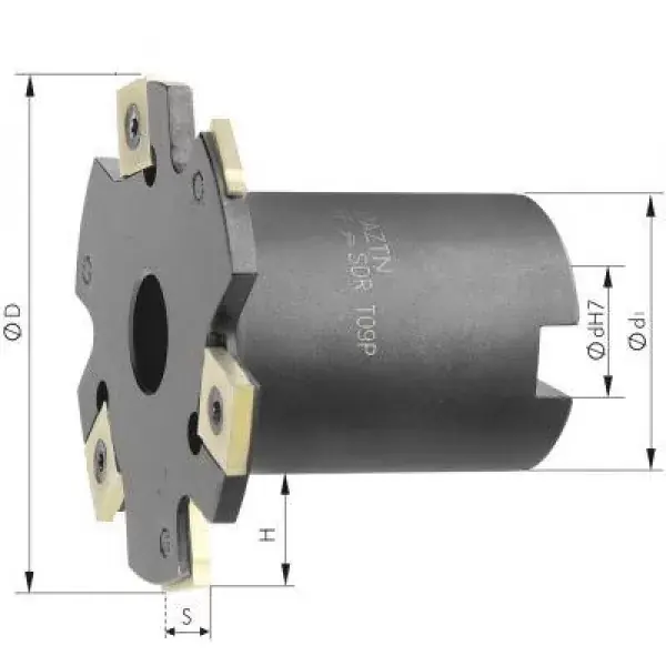 Nová Kolekce Kotoučová fréza včetně nákružku Z8 D 63x4 mm