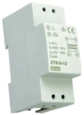 Aktuální ELKO EP TRAFO ZVONK. ZTR-8-12 12V 8VA 2M 3681