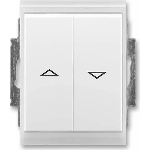 ABB 3558E-A88943 01 Time Ovládač žaluziový jednopólový, řaz. 1/0+1/0 s blok., IP 44 bílá/ledová bílá Koupit Online