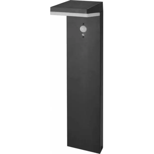 Novinka ZGK0B4S LED zahradní solární sloupkové svítidlo s čidlem soumraku, VEREA, 10,7 × 15,4 × 50 cm EMOS