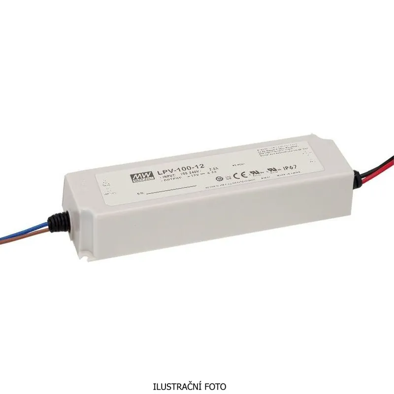Finální Výprodej Napájecí zdroj pro LED MEAN WELL LPV-100-24 100W 24VDC IP67 90373