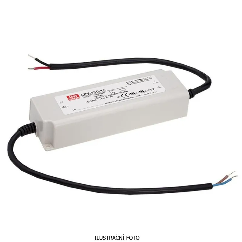 Napájecí zdroj pro LED MEAN WELL LPV-150-12 120W 12VDC IP67 92410 Super Cena