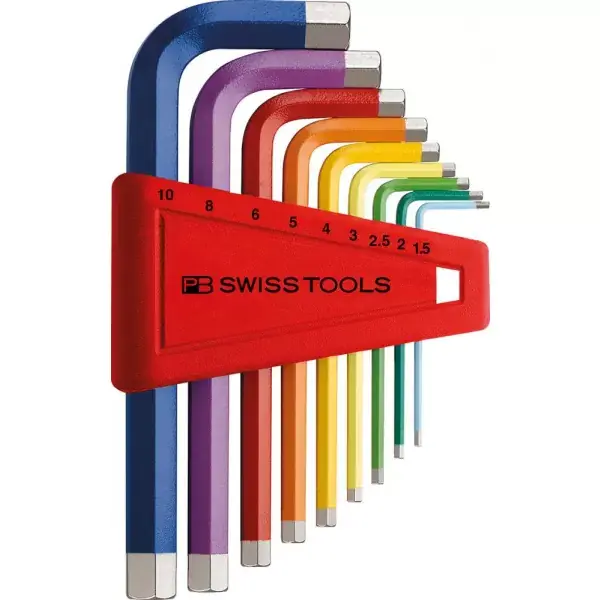Rychlé Dodání Sada imbus klíčů v plast.držáku 9 ks 1,5-10mm Rainbow PB Swiss Tools