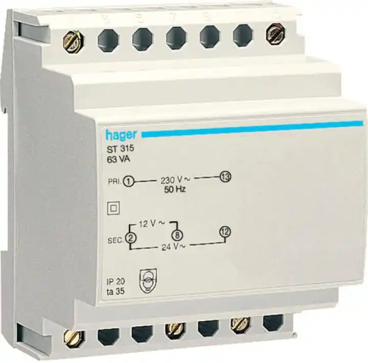 Akce HAGER TRAFO ST315 230/12,24V