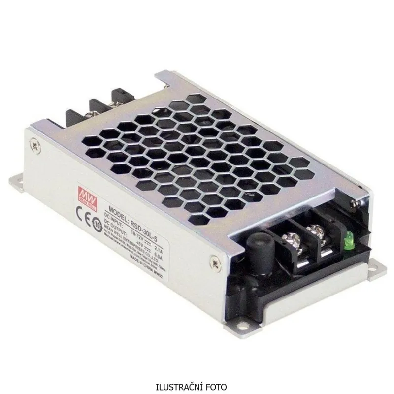 MEAN WELL MĚNIČ DC/DC RSD-30L-12 30W VSTUP 18-72V DC VÝSTUP 12V 0-2.5A 94236 Hit Sezóny
