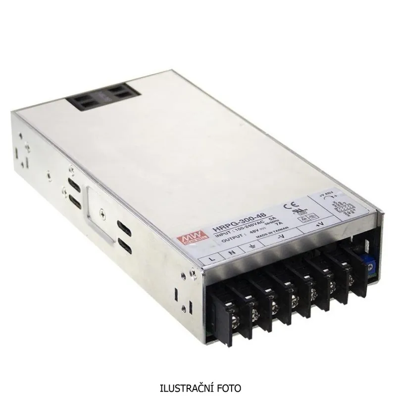 Výprodej MEAN WELL ZDROJ AC/DC HRP-300-48 336W VSTUP 85-264V AC, 120-370V DC VÝSTUP 48V 0-7A 90108