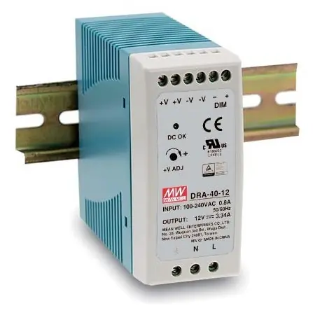 Pouze Dnes MEAN WELL ZDROJ AC/DC NA DIN LIŠTU DRA-60-12 60W VSTUP 90-264V AC, 127-370V DC VÝSTUP 12V 0-5A 92492