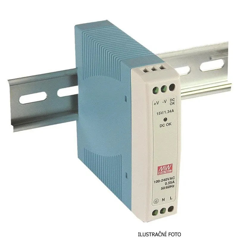 Rychlé Dodání MEAN WELL ZDROJ AC/DC NA DIN LIŠTU MDR-10-5 10W VSTUP 85-264V AC, 120-370V DC VÝSTUP 5V 0-2.0A 11181