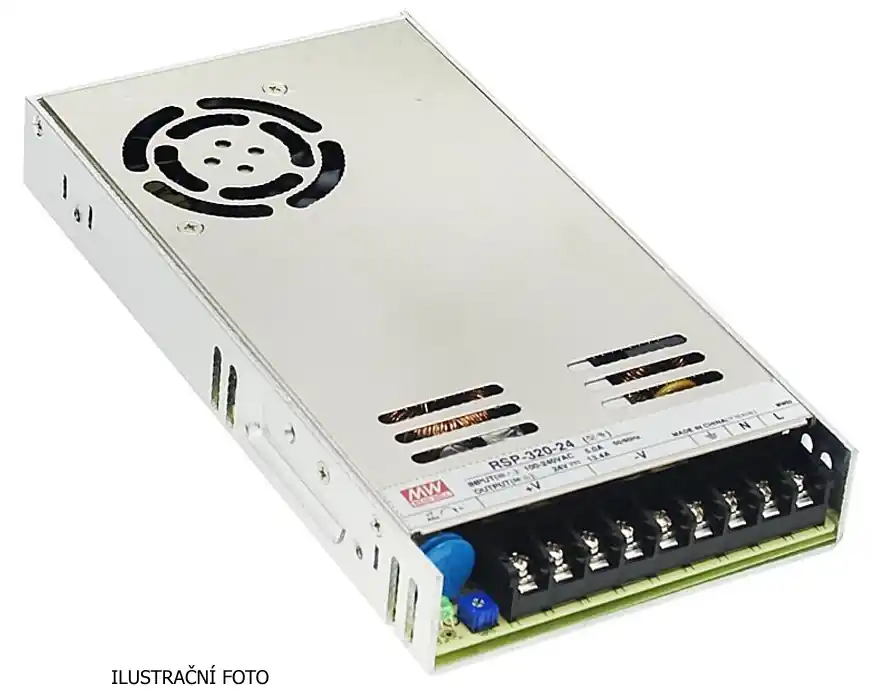 Pouze Dnes MEAN WELL ZDROJ AC/DC RSP-320-12 320W VSTUP 88-264V AC, 124-370V DC VÝSTUP 12V 0-26.7A 91591