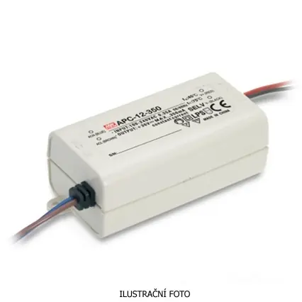Must-Have MEAN WELL ZDROJ PRO LED APC-12-700 12W VSTUP 90-264V AC, 127-370V DC VÝSTUP 700MA 9-18V 91281