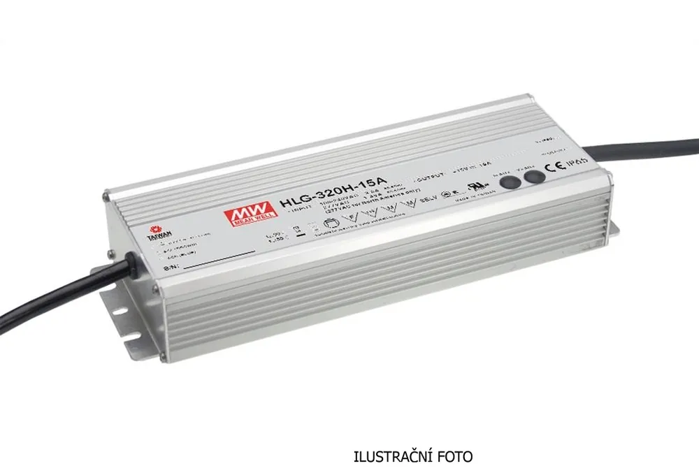 Finální Výprodej MEAN WELL ZDROJ PRO LED HLG-320H-24B 320W VSTUP 90-305V AC, 127-431V DC VÝSTUP 24V 0-13.30A 90851