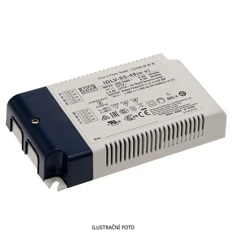 Cenová Bomba MEAN WELL ZDROJ PRO LED IDLV-65-12 50W VSTUP 180-295V AC, 254-417V DC VÝSTUP 12V 0-4.2A 94497