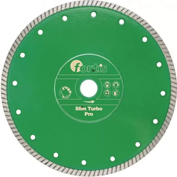 Cenová Bomba Diamantový Kotouč řezný Slim Turbo Pro Ø 125 mm turbosegment 7 mm vrtání 22,2 mm FORTIS