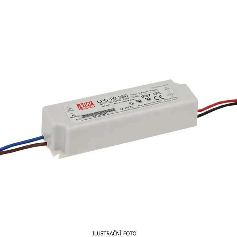 Akční Cena MEAN WELL ZDROJ PRO LED LPC-20-700 20W VSTUP 90-264V AC, 127-370V DC VÝSTUP 700MA 3-30V 11572