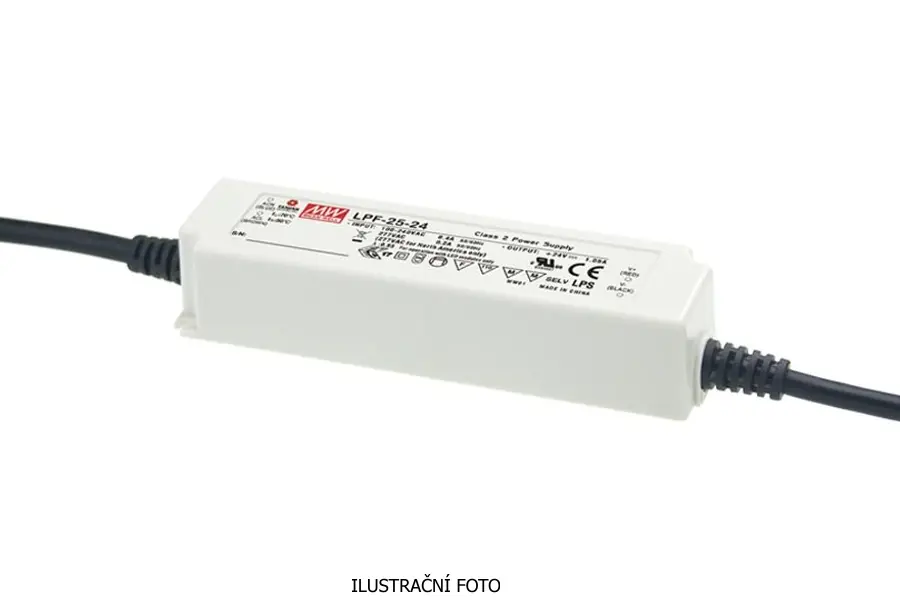 MEAN WELL ZDROJ PRO LED LPF-25-48 25W VSTUP 90-305V AC, 127-431V DC VÝSTUP 48V 0-0.53A 91717 Jen Po Omezenou Doba