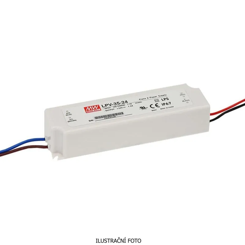 MEAN WELL ZDROJ PRO LED LPV-35-36 36W VSTUP 90-264V AC, 127-370V DC VÝSTUP 36V 0-1.0A 11585 Vrácení Zdarma