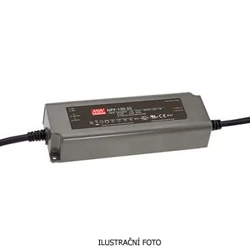 Omezená Nabídka MEAN WELL ZDROJ PRO LED NPF-120-12 120W VSTUP 90-305V AC, 127-431V DC VÝSTUP 12V 10A 92620