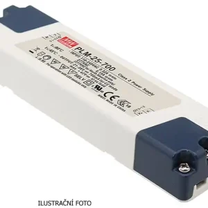 Koupit Online MEAN WELL ZDROJ PRO LED PLM-25-500 25W VSTUP 110-295V AC, 156-417V DC VÝSTUP 500MA 30-50V 91795