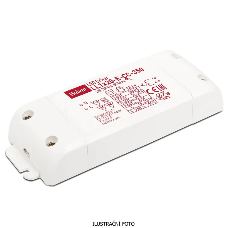 Must-Have HELVAR ZDROJ LL1X54CC350 SPÍNANÝ PSU HELVAR 38-54W 350MA