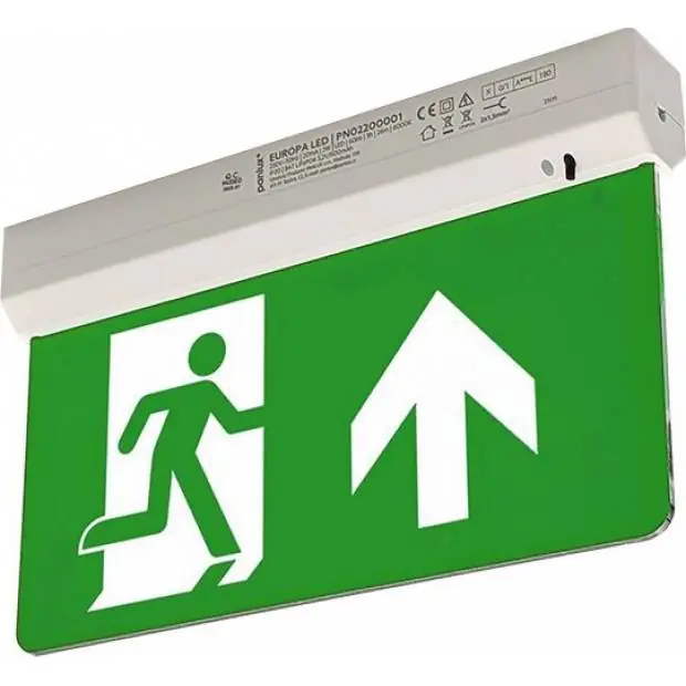 PN35200003 EUROPA LED KOMPLET nouzové svítidlo s piktogramem šipka nahoru Panlux Top Prodej