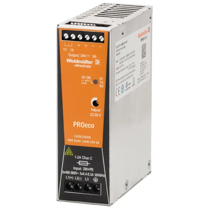 WEIDMULLER ZDROJ PRO ECO3 120W 24V 5A 1469530000 Časově Omezené